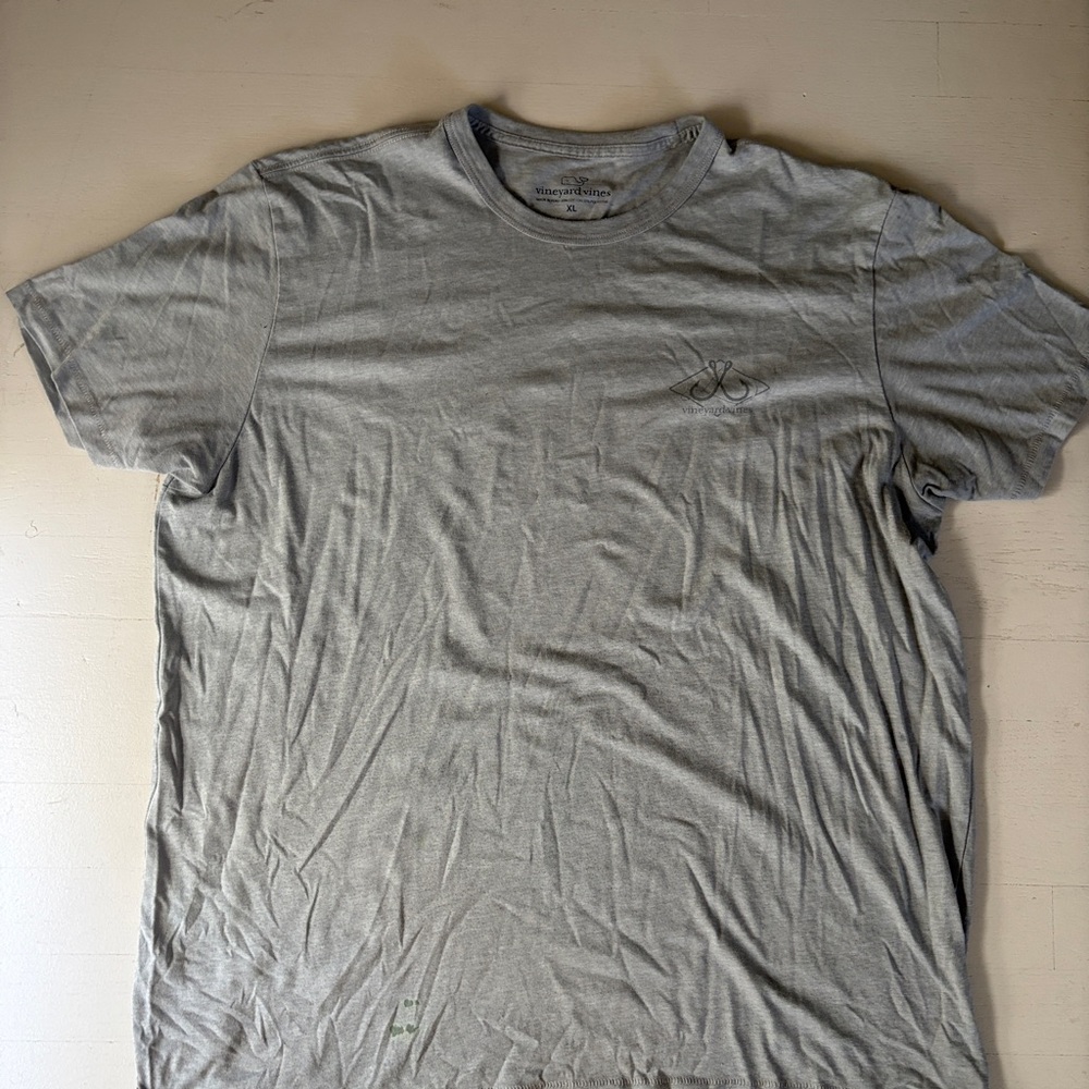Vineyard Vines Light Gray Short Sleeve Tee